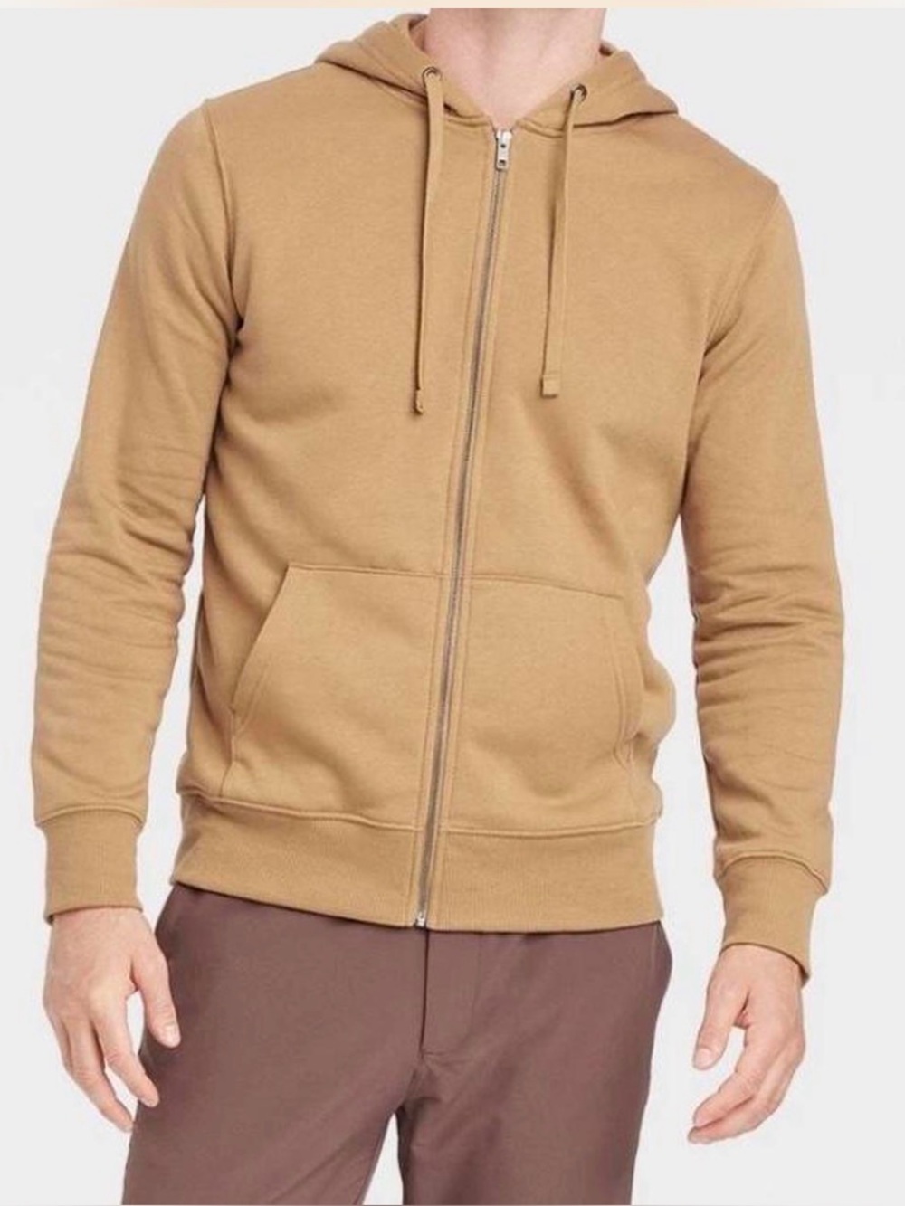 M33 NWT Goodfellow & Co Men’s Full Zip Ultra Soft Fleece Hoodie - Size: Small